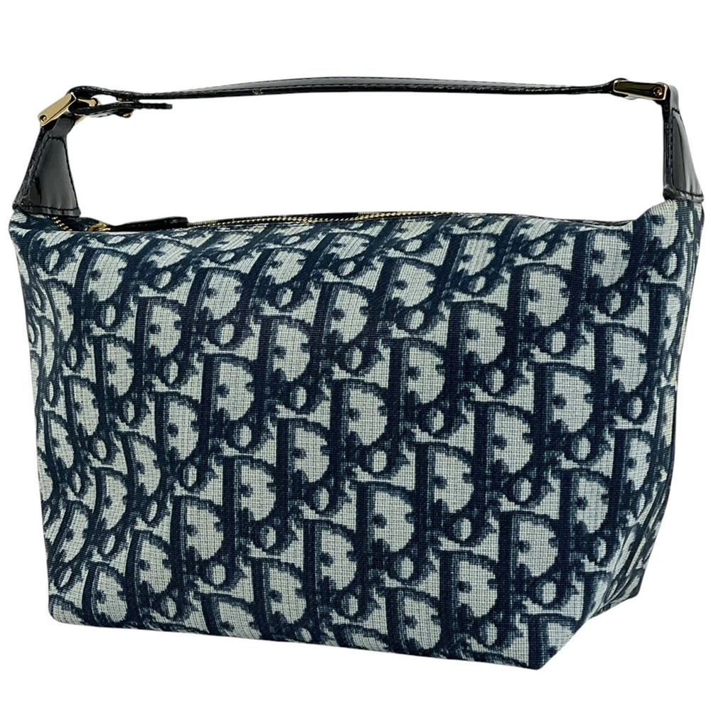 Christian Dior Trotter handbag canvas Navy Blue